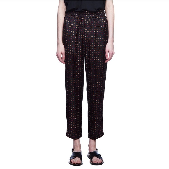 Isabel Marant Pants - Isabel Marant Silk Printed Slim Harem Pants